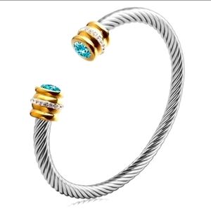 Zirconia Crystal Cuff Bracelet